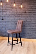 стул Абсент барный нога черная 700 (Т184 кофе с молоком)