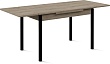 стол Милан-2 EVO 120х80 (+30+30) (ноги №4 металл графит) (дуб каньон)
